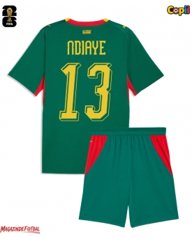 Senegal Iliman Ndiaye #13 Echipament de Fotbal Replică Mondial 2026 Copii Deplasare (+ Șorturi)